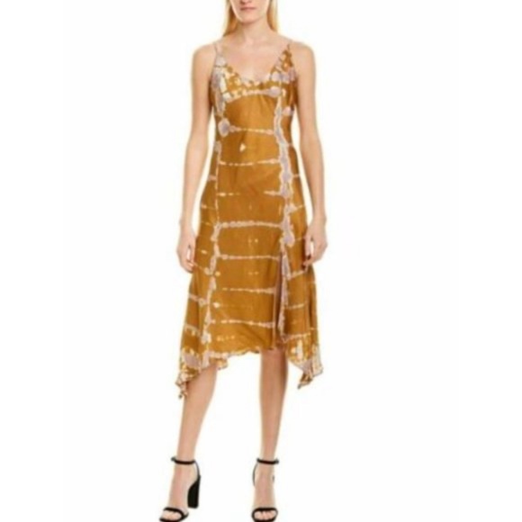 Young Fabulous & Broke Dresses & Skirts - YFB Young Fabulous & Broke Ciara Handkerchief Slip Dress Tie Dye Size Medium